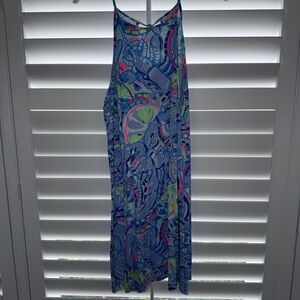 Lilly Pulitzer Blue and Pink Patterned Dress